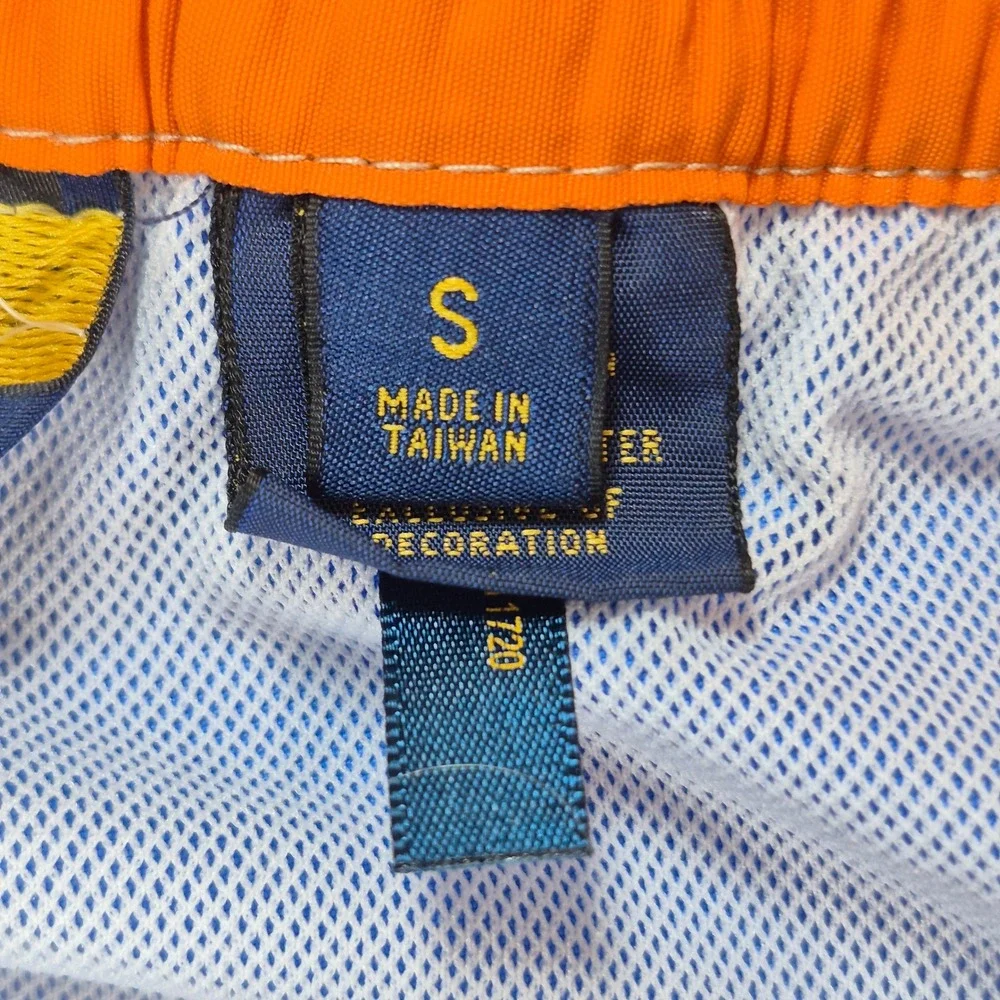 Polo‎ Ralph Lauren Swim Trunks Mens Small Blue Cargo Pocket Mesh Lined Shorts